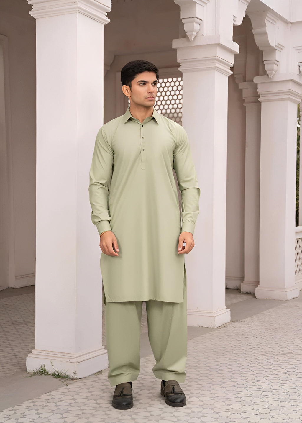 Men's Stitched Boski Shalwar Kameez