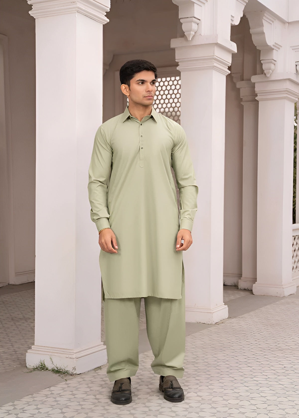Men's Stitched Boski Shalwar Kameez