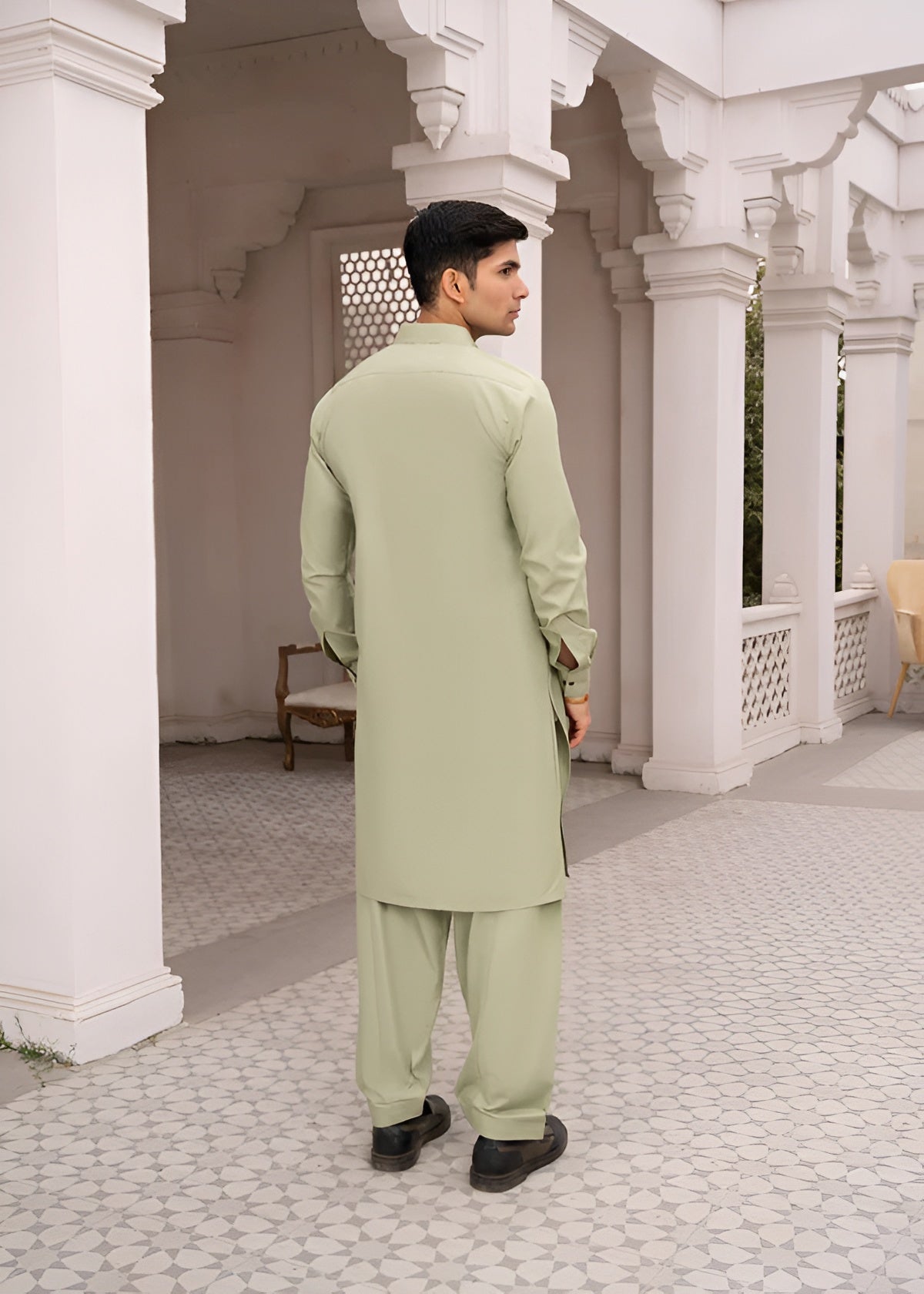 Men's Stitched Boski Shalwar Kameez