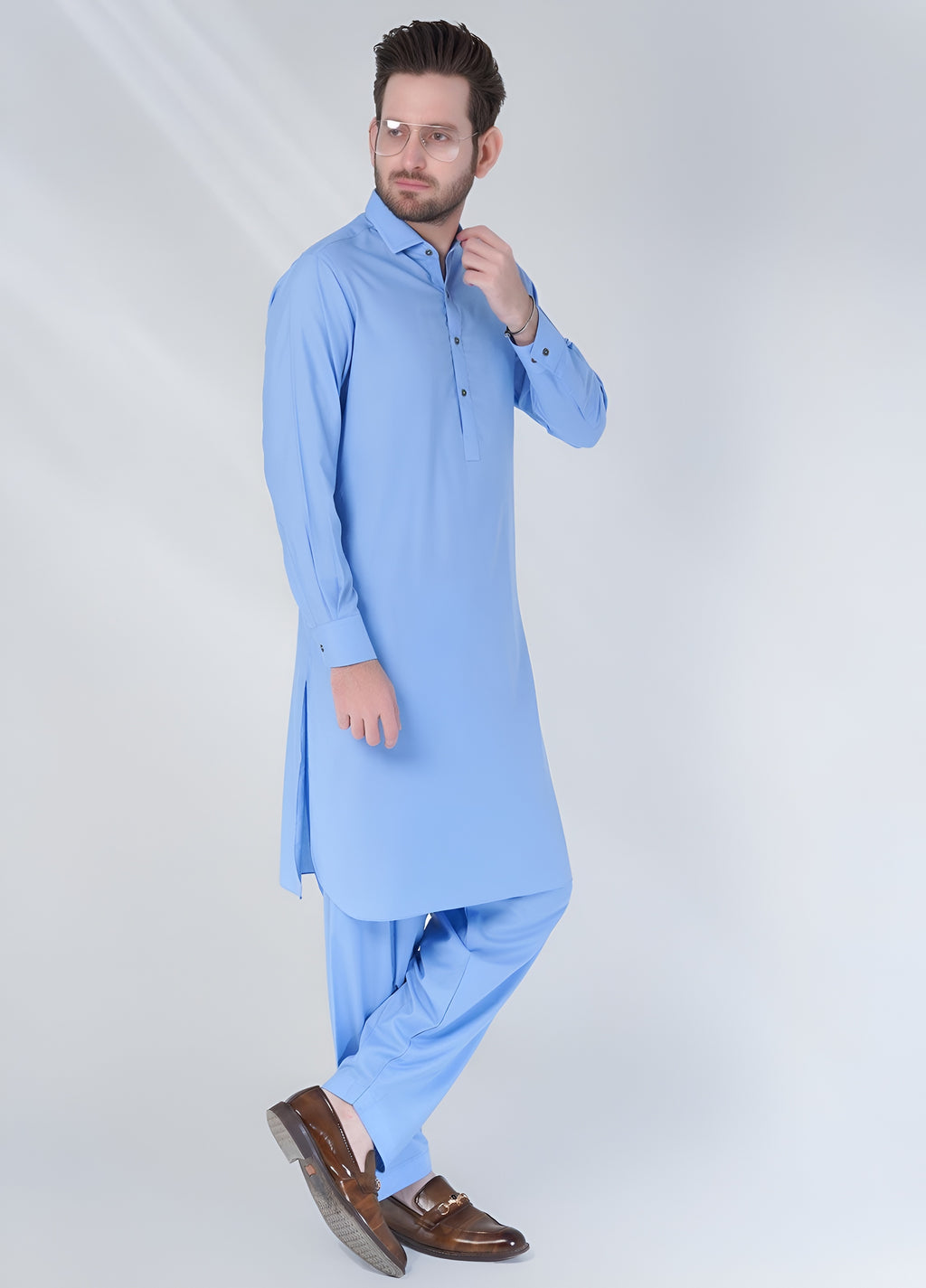 Men's Stitched Boski Shalwar Kameez