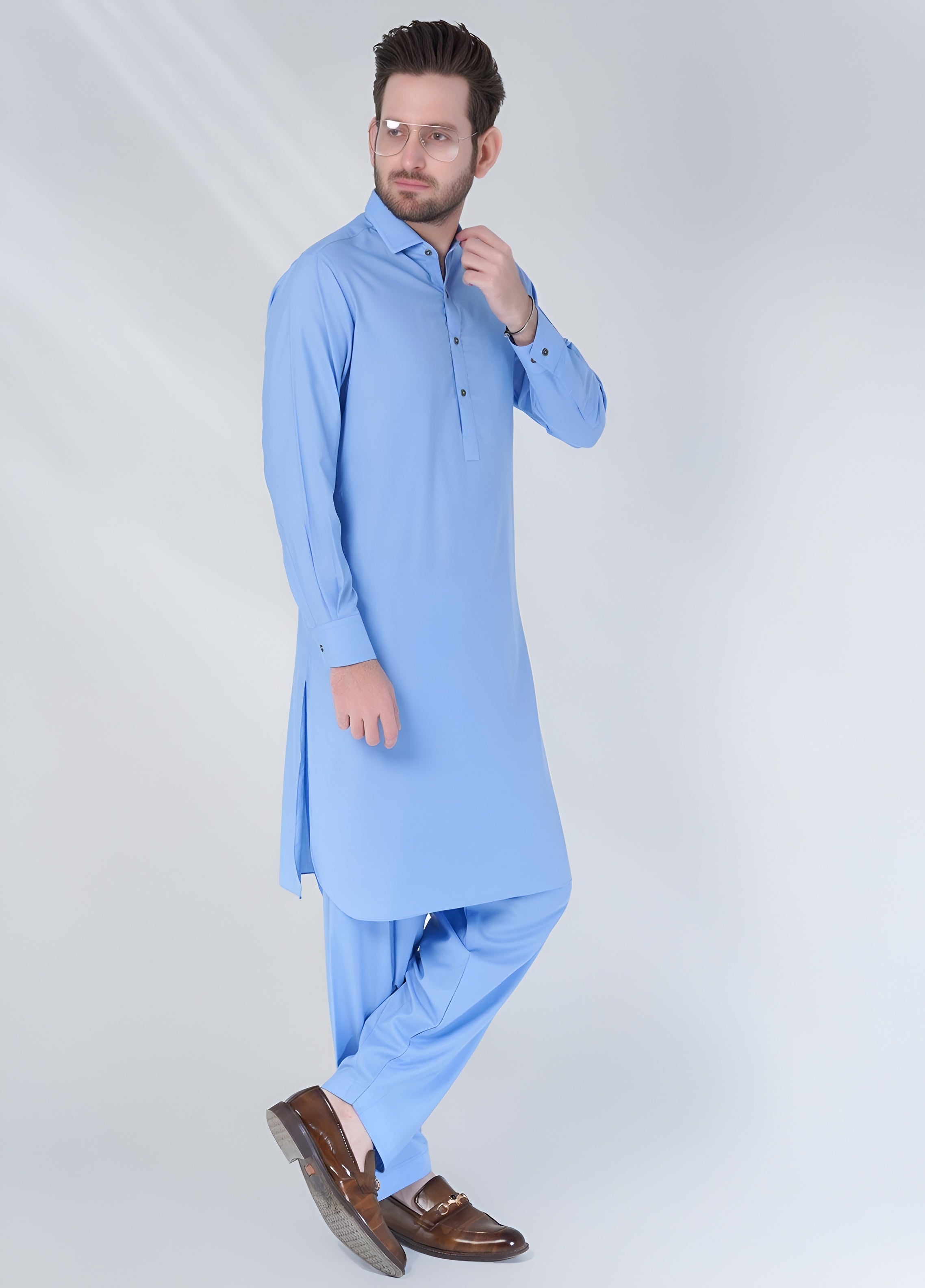 Men's Stitched Boski Shalwar Kameez