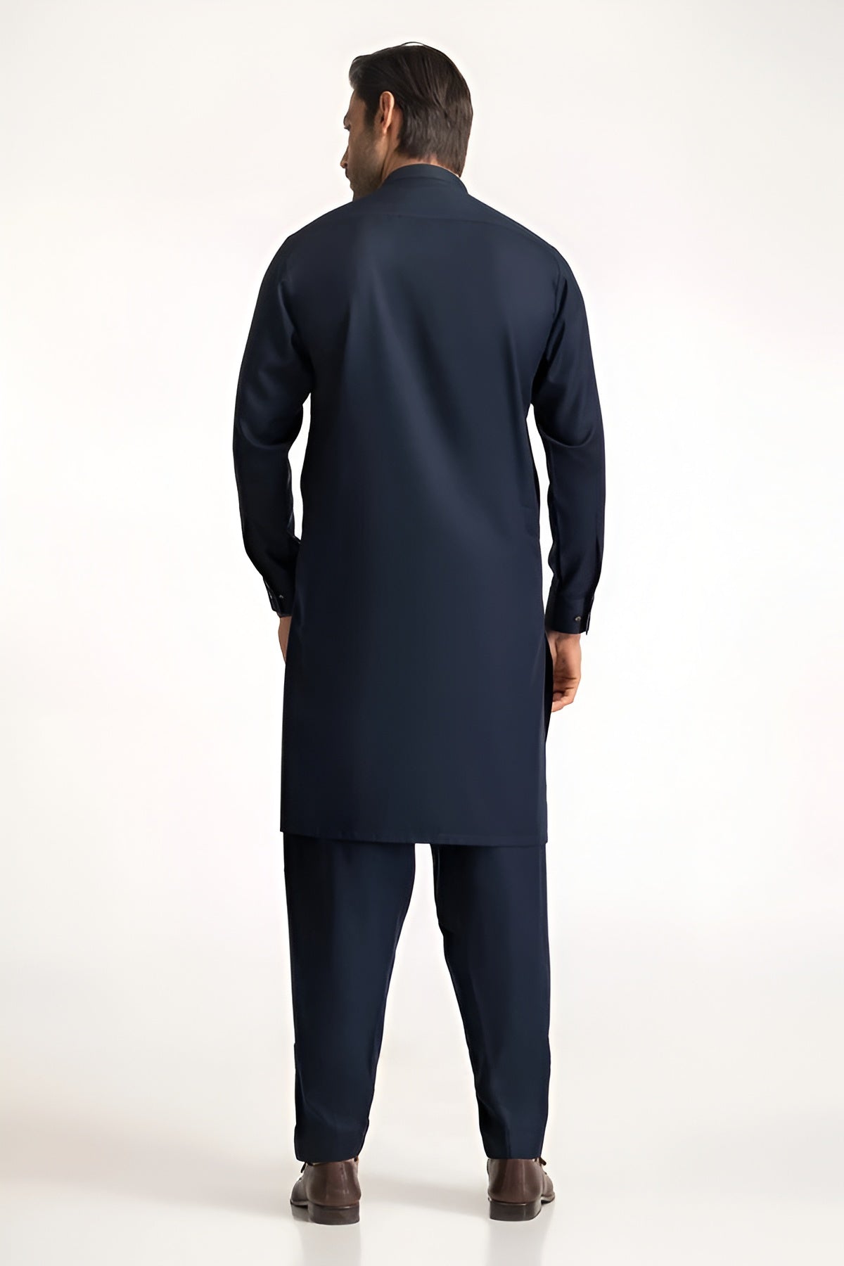 Men's Stitched Premium Navy Arabian Boski Shalwar Kameez